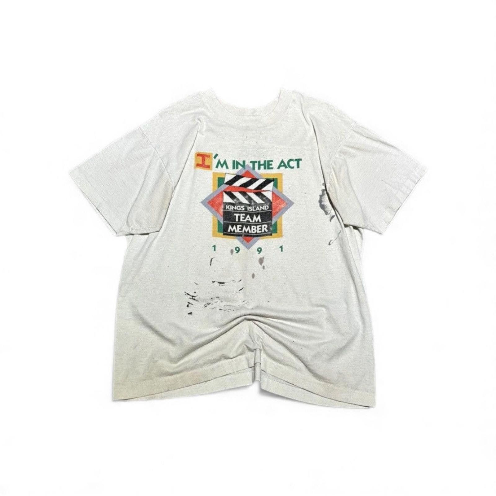 Vintage Vintage Screen Stars Kings Island Staff Tee Size US XL / EU 56 / 4 - 1 Thumbnail