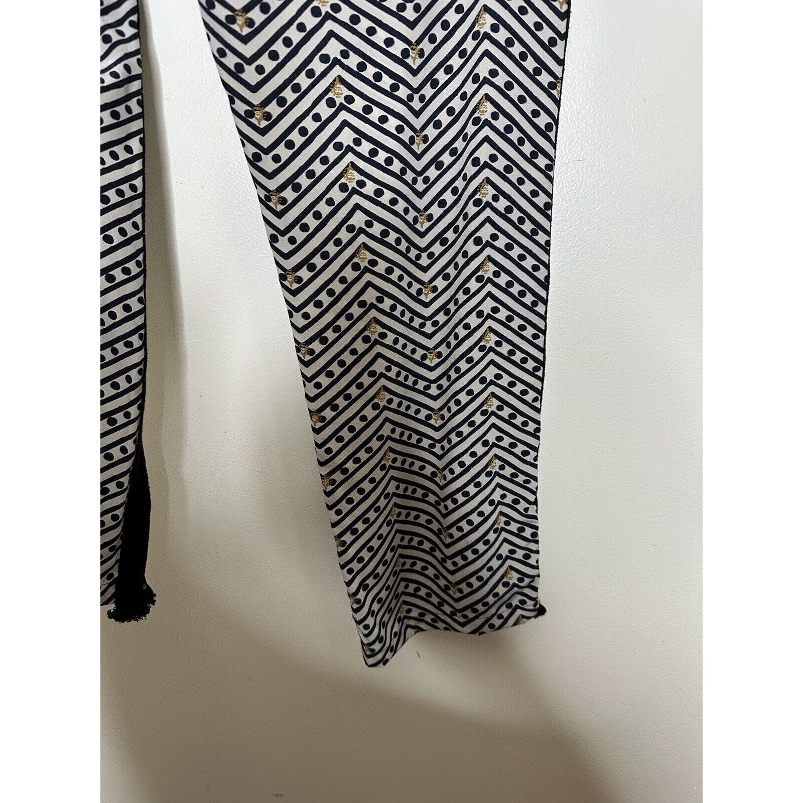 Figue Figue Silk Pants NEW Pull On Size XS Geometric Drawstring Size 26" / US 2 / IT 38 - 7 Thumbnail