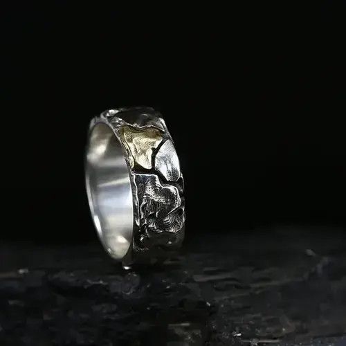 Other Father Vintage Adjustable Crack Flaw Ring Size ONE SIZE - 3 Thumbnail