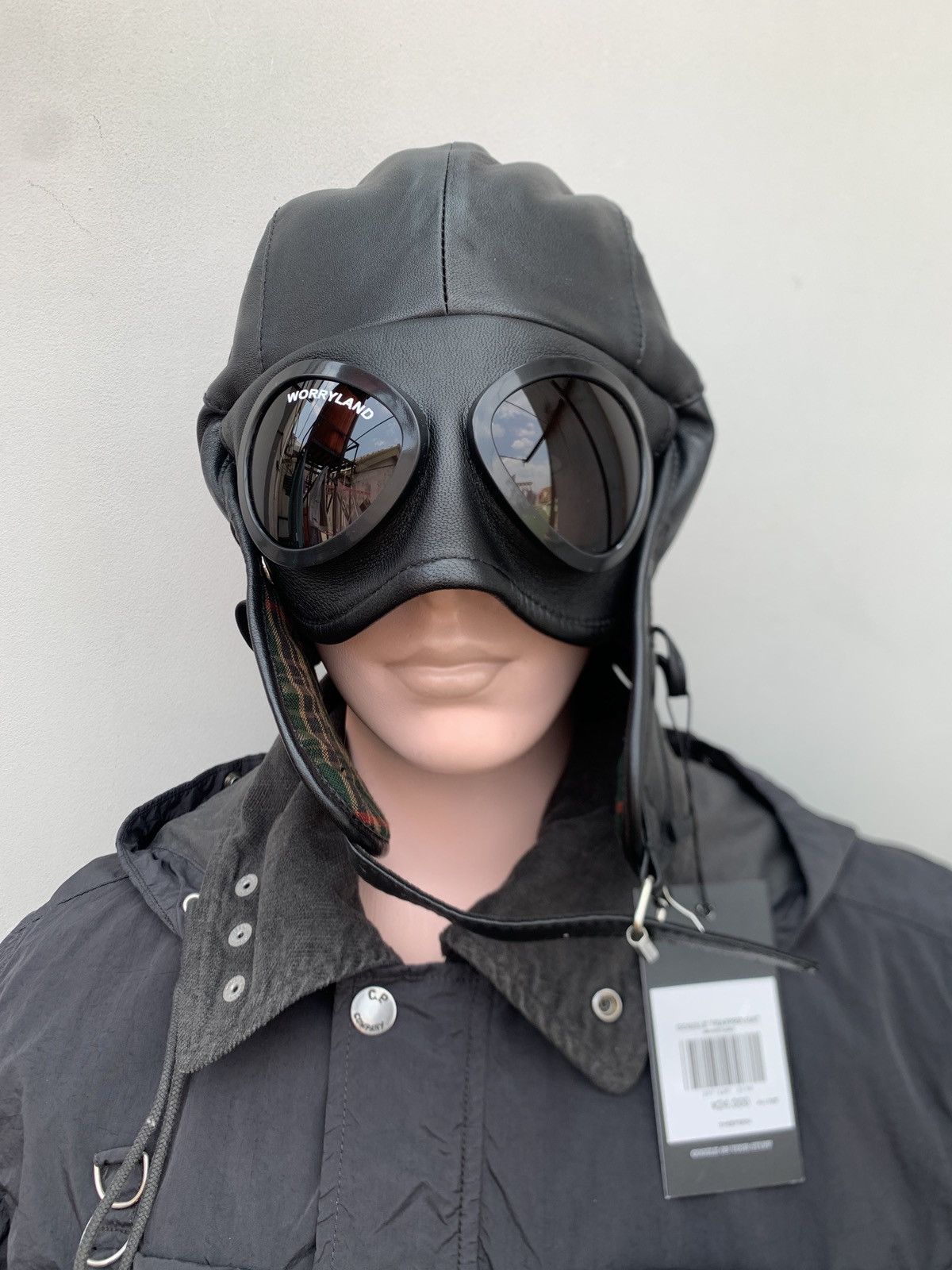 Vintage Goggle Aviator Hat Worryland Sheepskin Look Like Cp Company