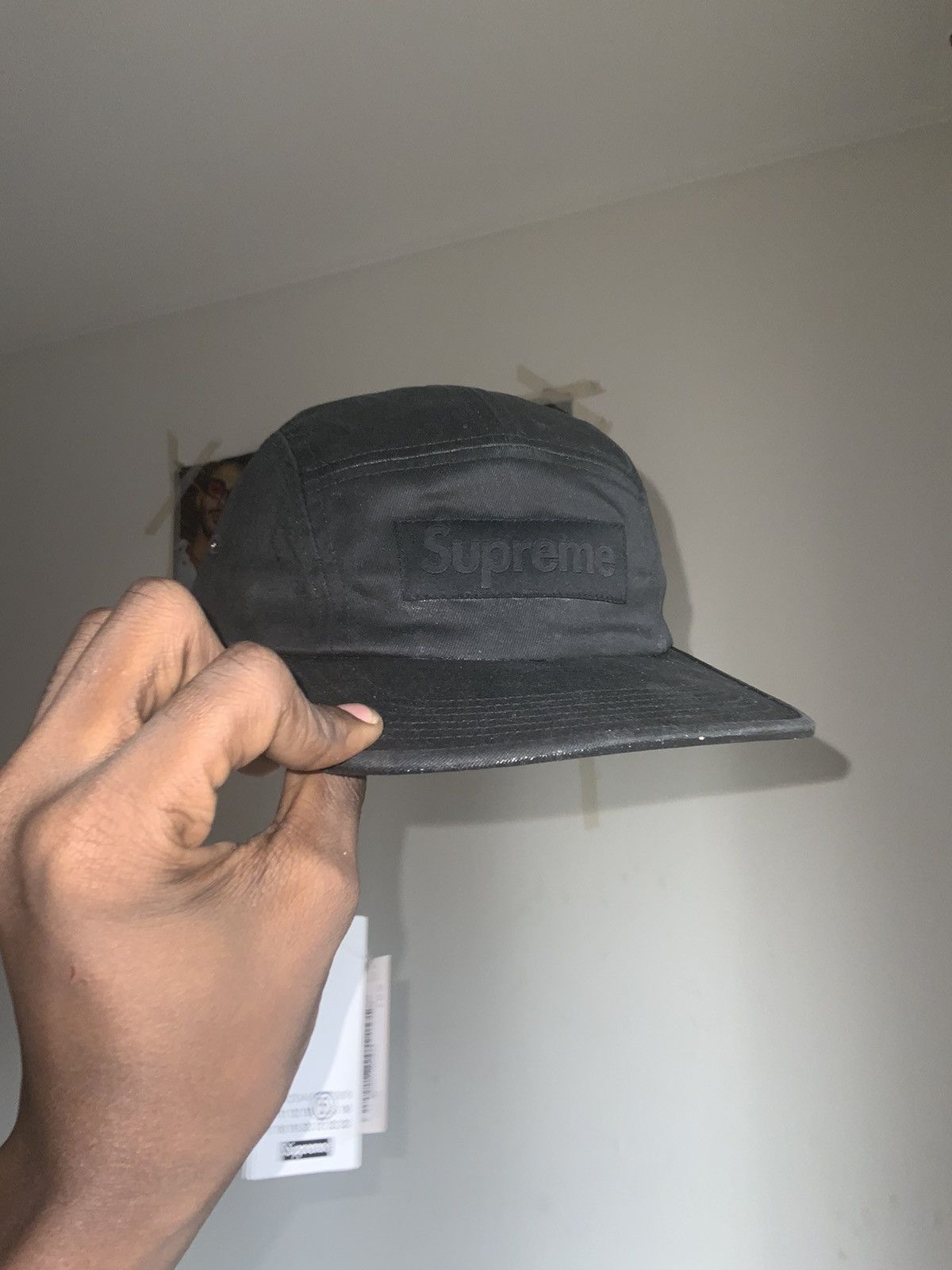 Supreme Supreme®/MM6 Maison Margiela Painted Camp Cap (Black ...