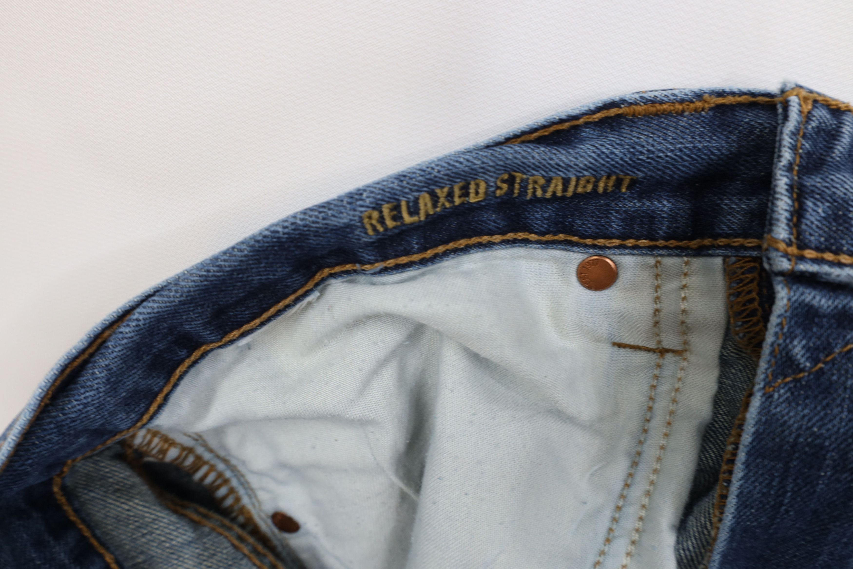 American Eagle Outfitters Vintage Y2K American Eagle Outfitters Straight Denim Jeans Size US 34 / EU 50 - 8 Thumbnail