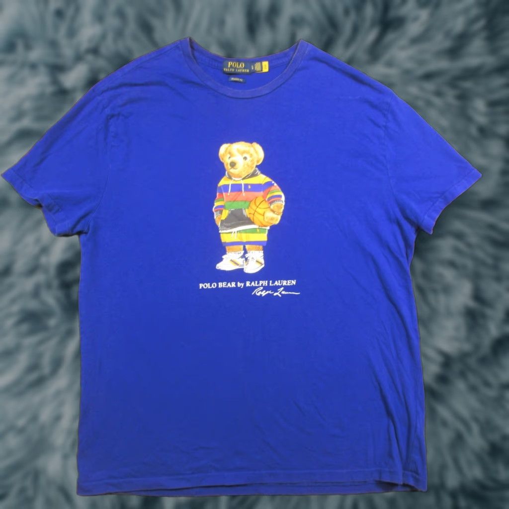 Polo Ralph Lauren Polo Ralph Lauren Bear Graphic Shirt Mens L Blue Crew Neck Short Sleeve T-Shirt Polo Bear Logo Classic Fit All Seasons Size US L / EU 52-54 / 3 - 1 Thumbnail