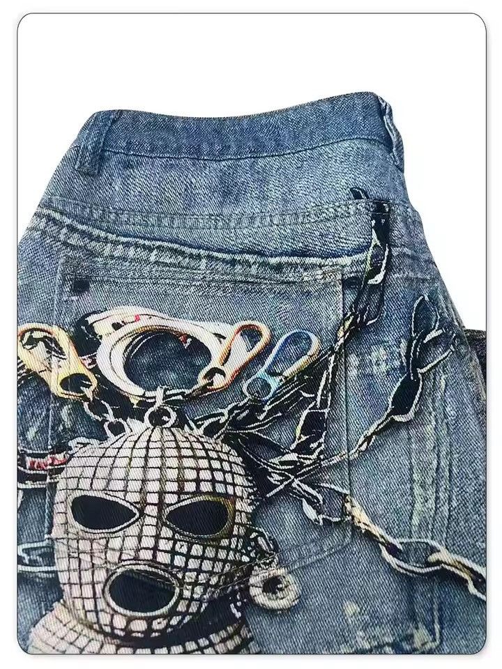 Japanese Brand Flared Punk Jeans Size US 33 - 2 Thumbnail
