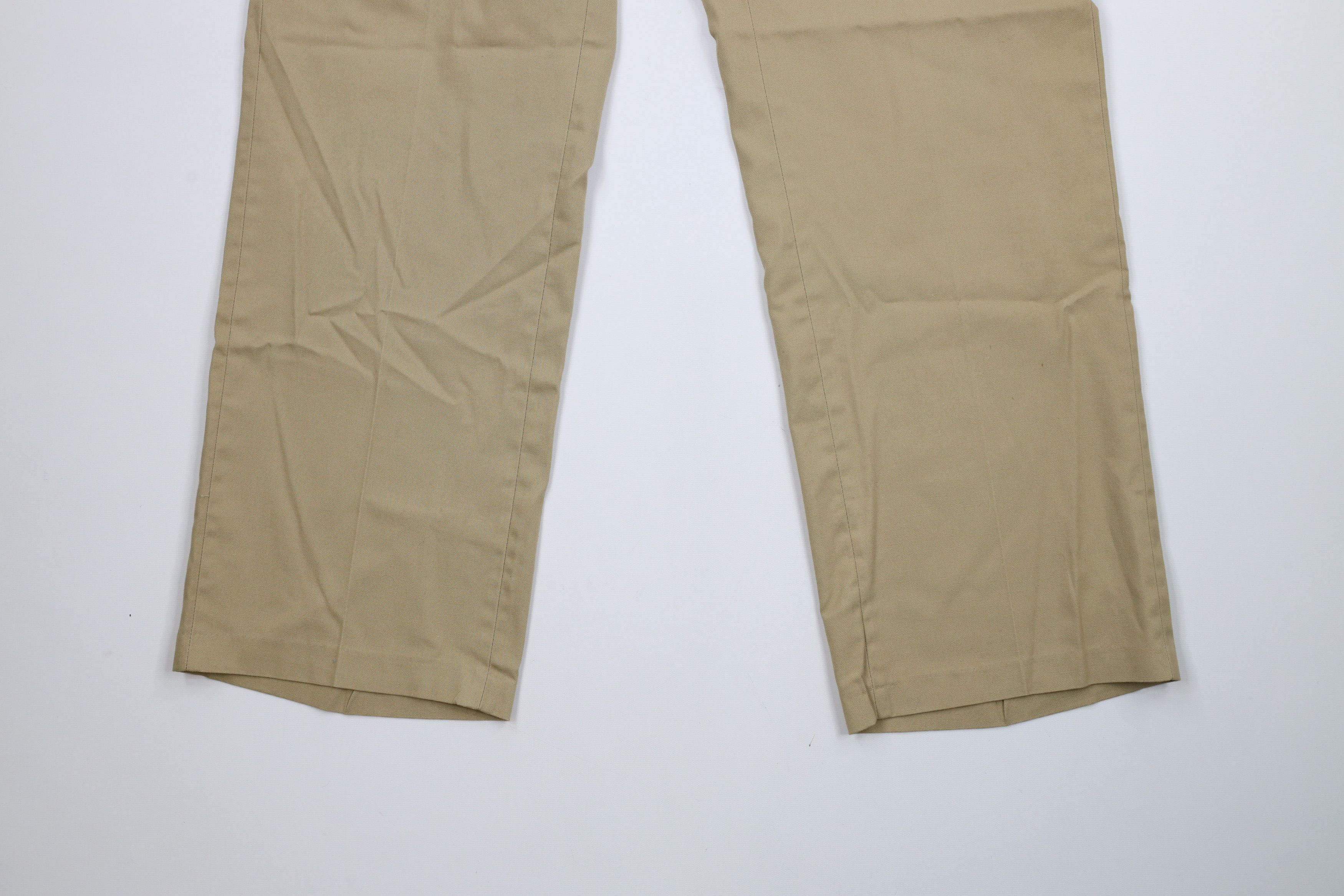 Vintage Vintage 70s Streetwear Wide Leg Chino Pants Trousers Tan Size US 34 / EU 50 - 4 Thumbnail
