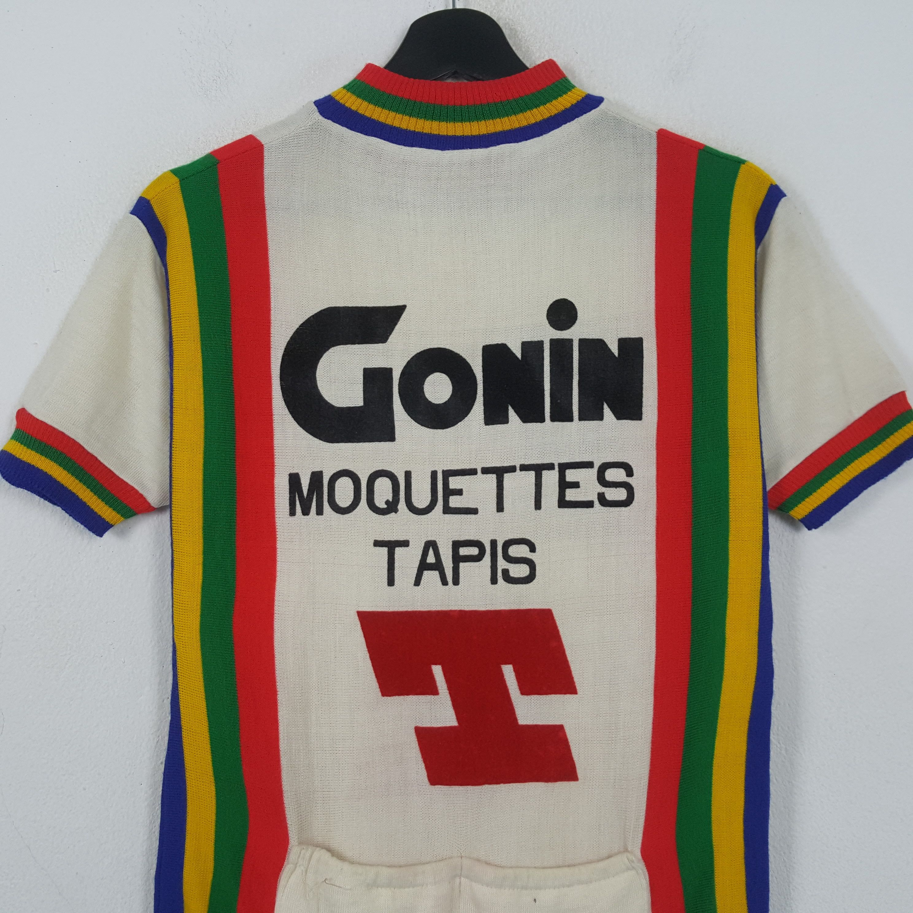 Vintage Gonin Moquettes Tapis T Cycling Jersey RR6 Size US XS / EU 42 / 0 - 4 Thumbnail