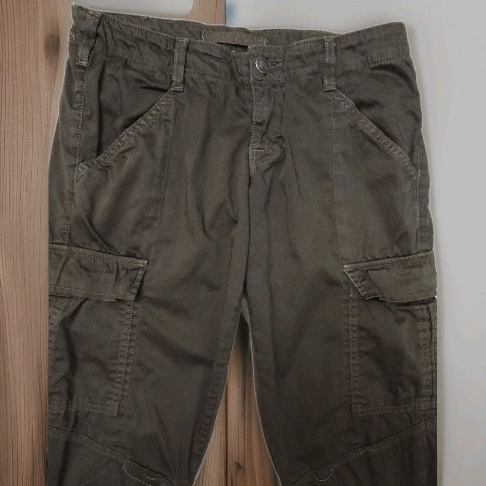 J Brand J Brand West Point Cargo Pants Olive Green Tapered Leg 25 Size 25" / US 0 / IT 36 - 2 Thumbnail
