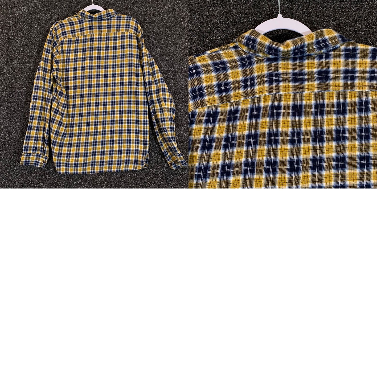 Outerknown Outerknown Shirt Mens Large Yellow Blue Plaid Button Up L/S Outdoors Flannel Size US L / EU 52-54 / 3 - 8 Thumbnail