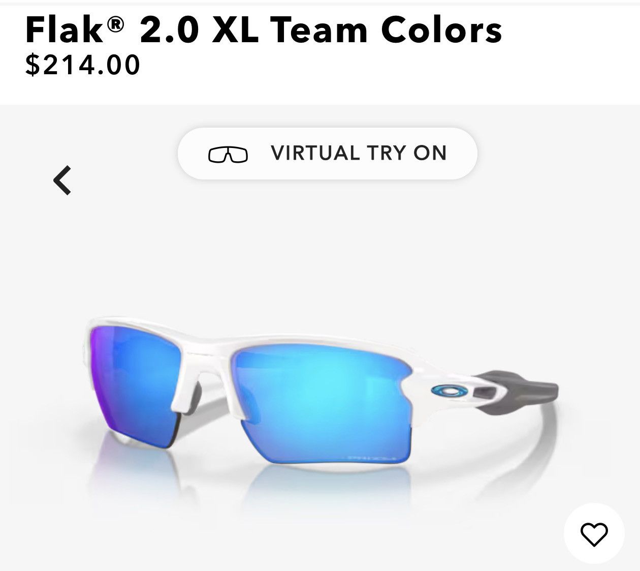 Oakley Oakley Flak 2.0 XL White/Prizm Sapphire – New Size ONE SIZE - 8 Thumbnail