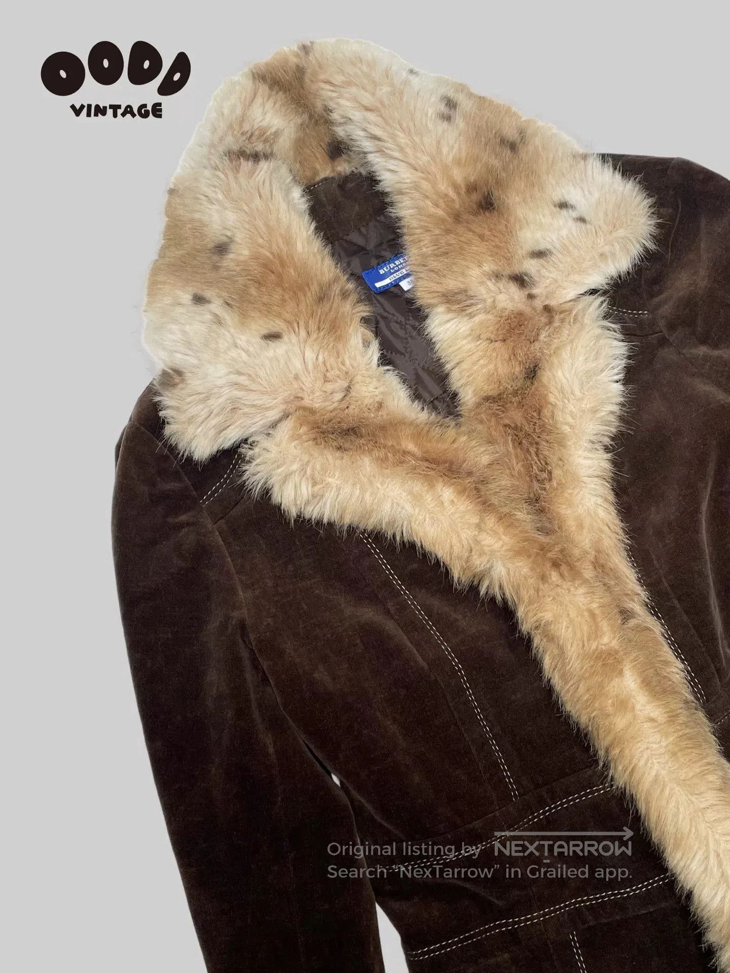 Burberry Burberry Faux Fur Cotton Jacket. Size M / US 6-8 / IT 42-44 - 2 Thumbnail