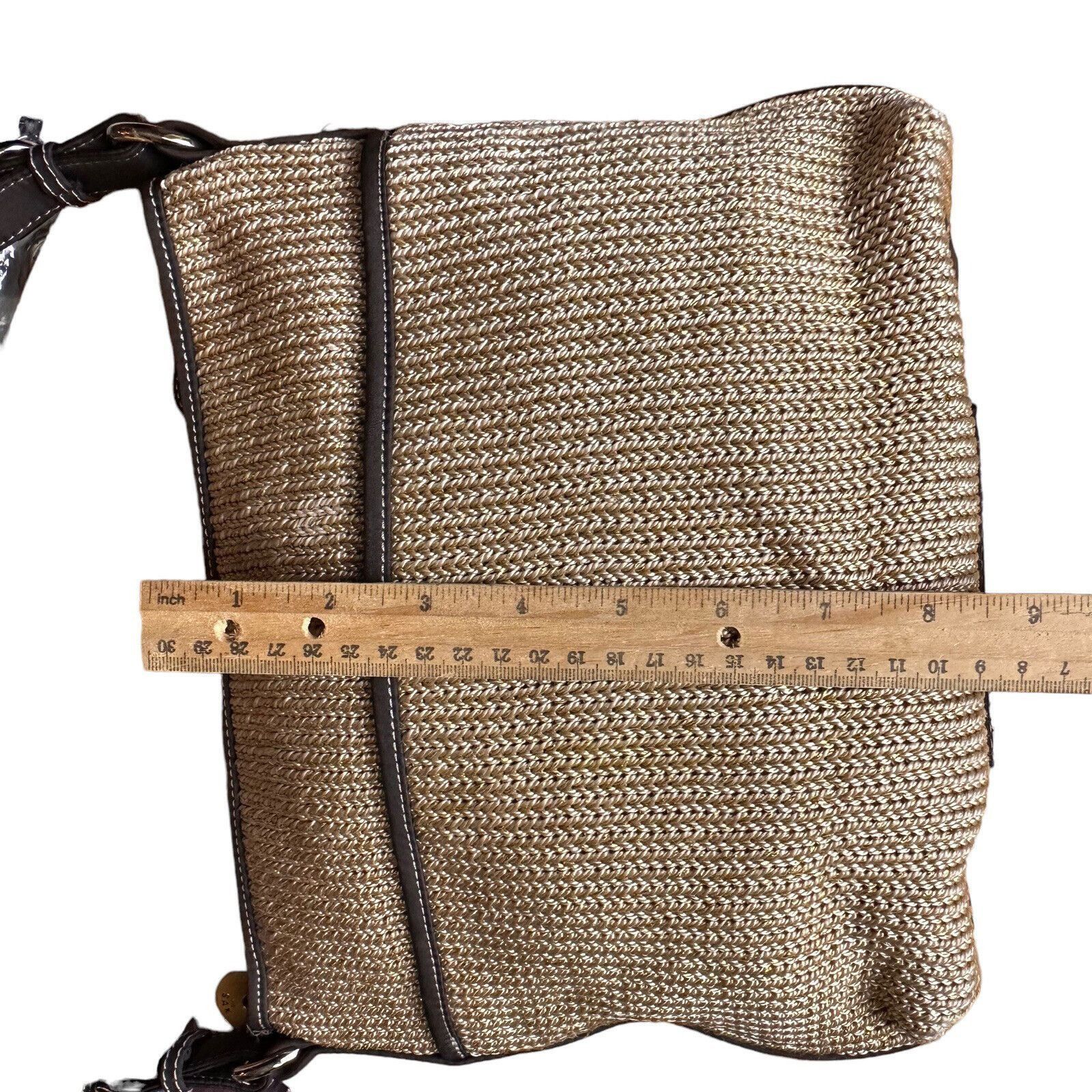 The Sak The Sak Original Taupe Woven Knit Leather Strap Shoulder Bag Size ONE SIZE - 12 Thumbnail