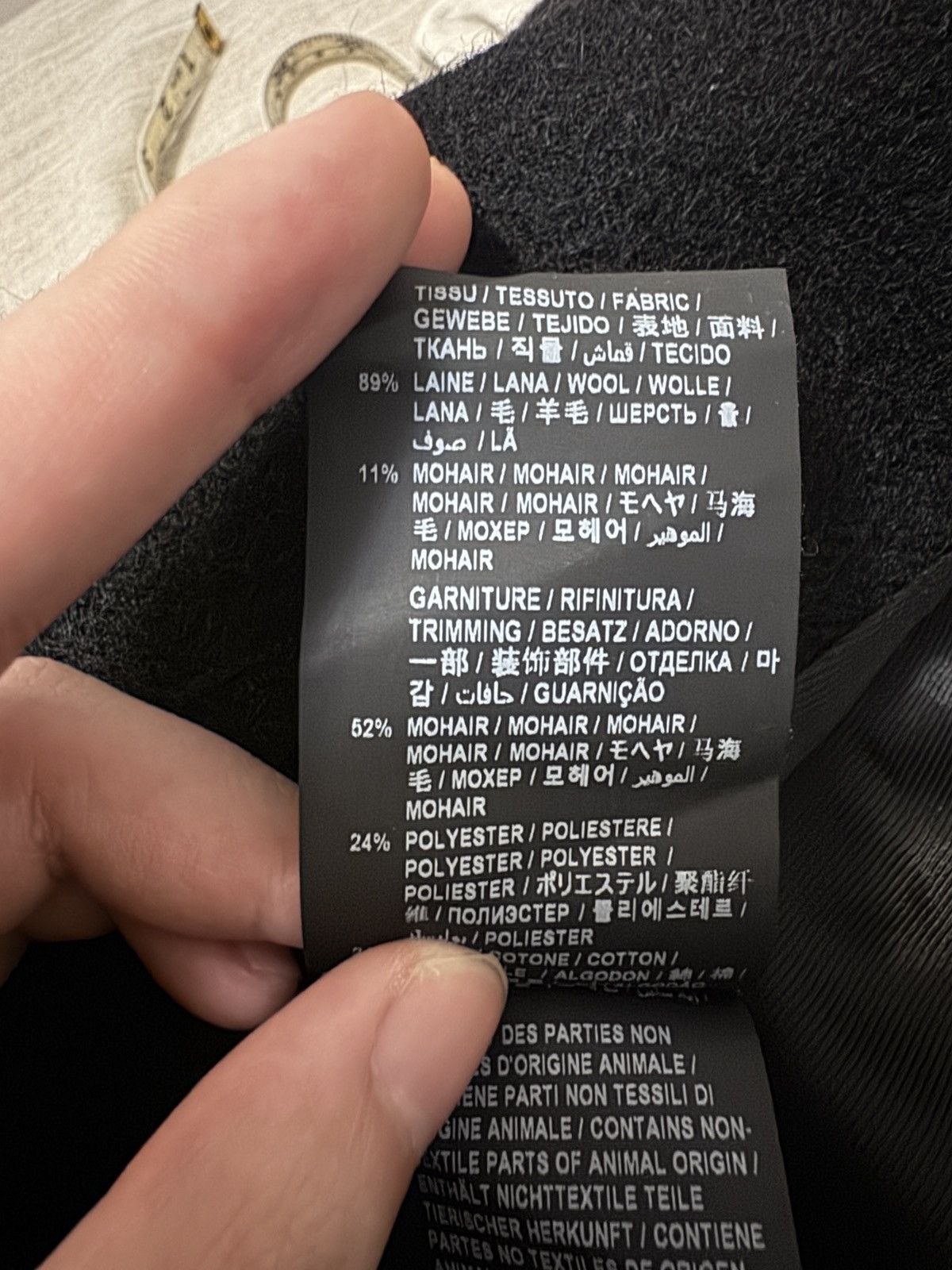 Saint Laurent Paris Wool mohair blend wide shoulder double breasted blazer Size 48R - 4 Thumbnail