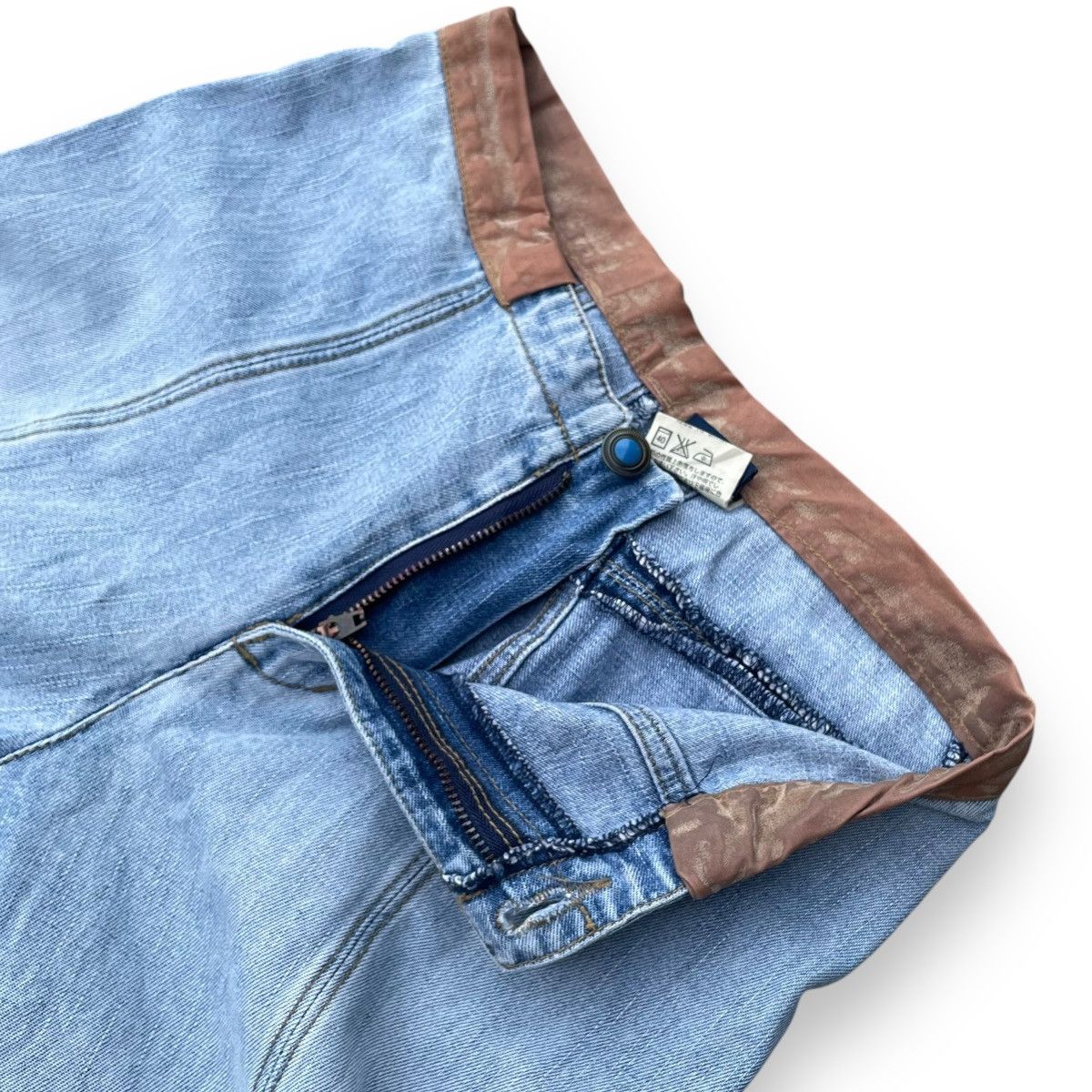 If Six Was Nine × Japanese Brand × Le Grande Bleu (L.G.B.) 🇯🇵 SUPER FLARE RIGHT-ON DENIM PANTS Size 26" / US 2 / IT 38 - 7 Thumbnail
