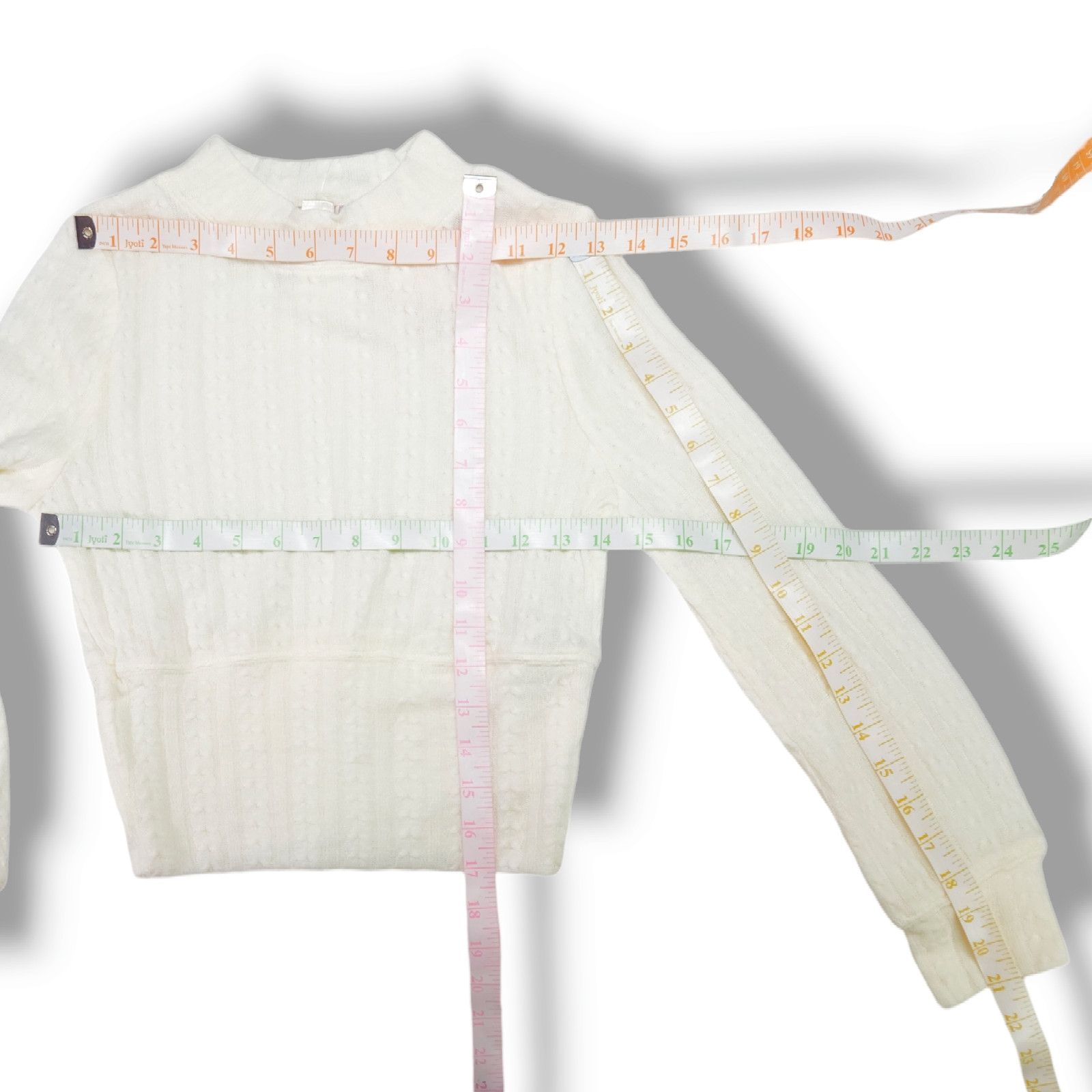 Other NWT B.O.G. Band of the Free Raquel Cropped Knit Sz. S Ivory Size S / US 4 / IT 40 - 9 Thumbnail