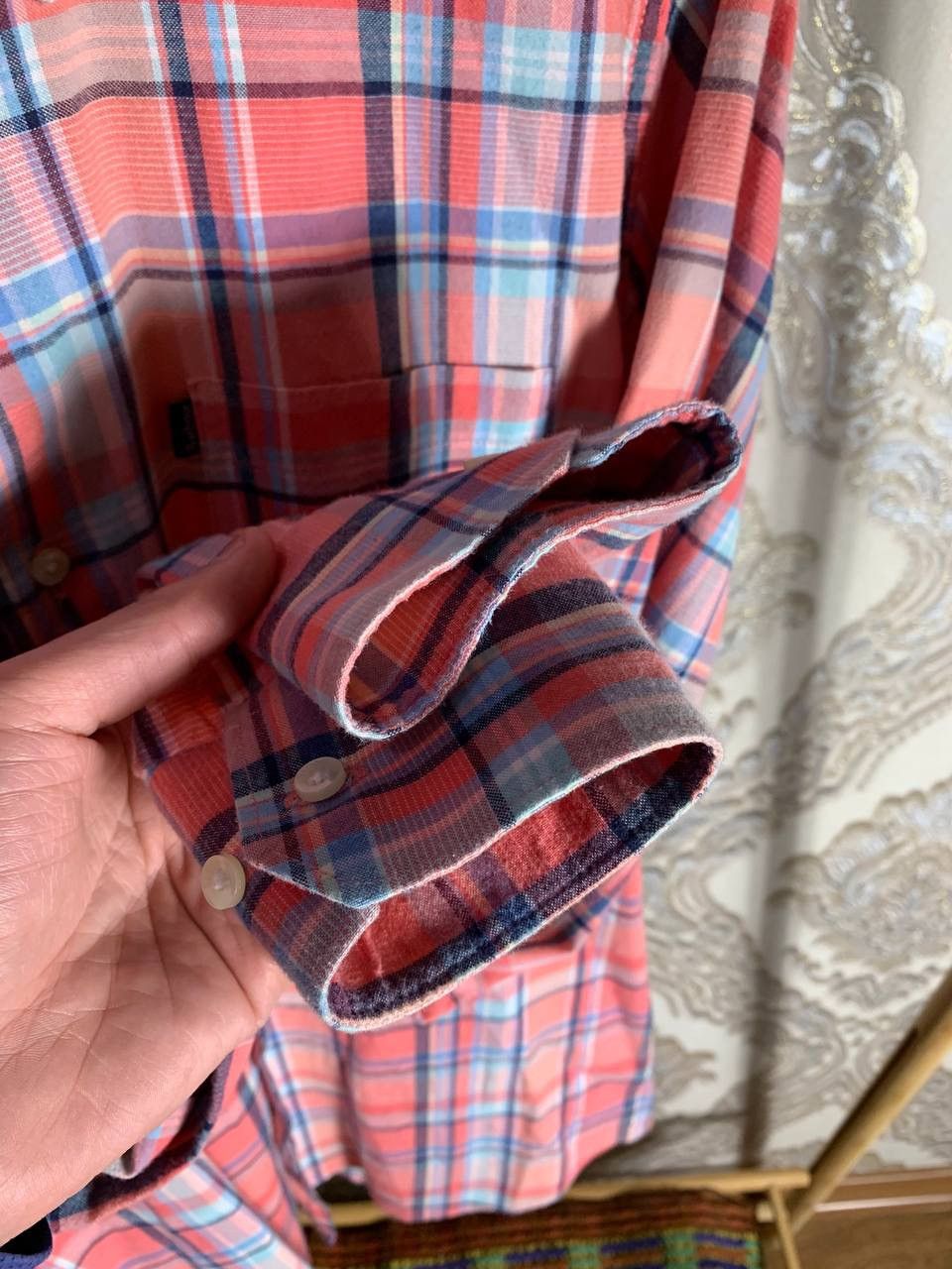 Barbour × Vintage VERY RARE BARBOUR OXFORD CHECK 3 TAILORED SHIRT RETRO Y2K Size US L / EU 52-54 / 3 - 6 Thumbnail