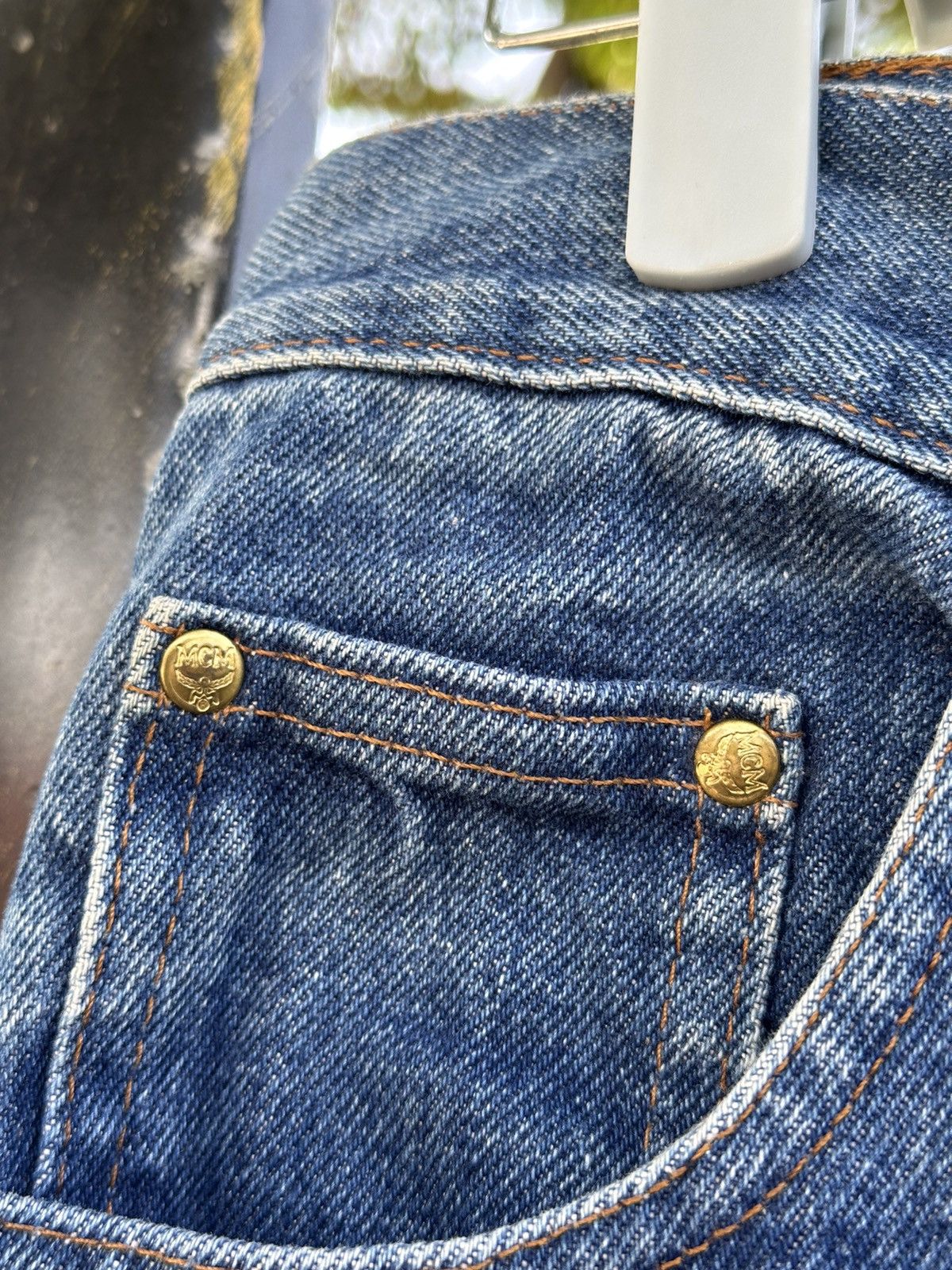 If Six Was Nine Designer Italy💥 Mcm Denim Simple Style💥 Size US 30 / EU 46 - 6 Thumbnail