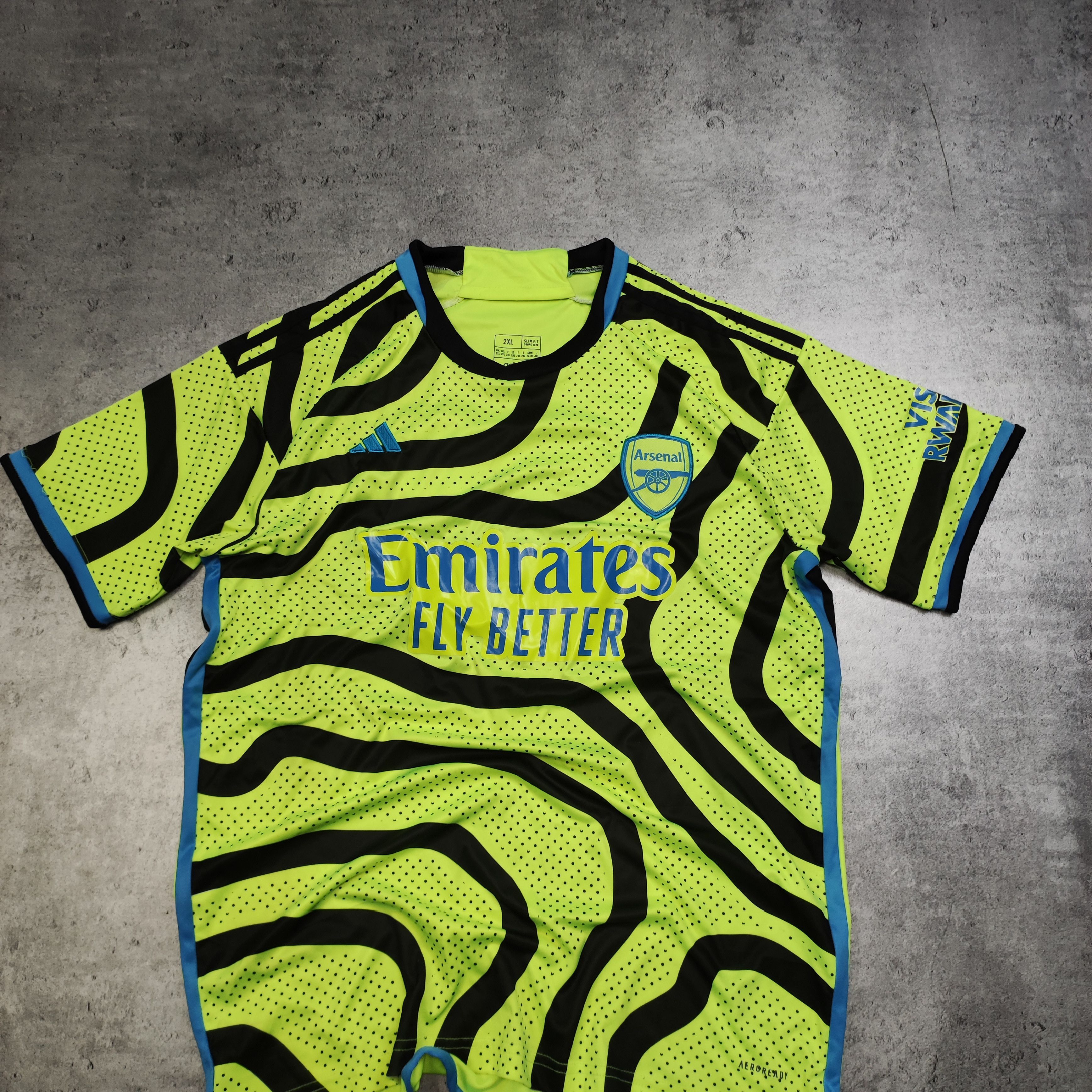 Adidas RARE Arsenal London 2023/24 Away Football Jersey #41 Rice Size US XXL / EU 58 / 5 - 3 Thumbnail