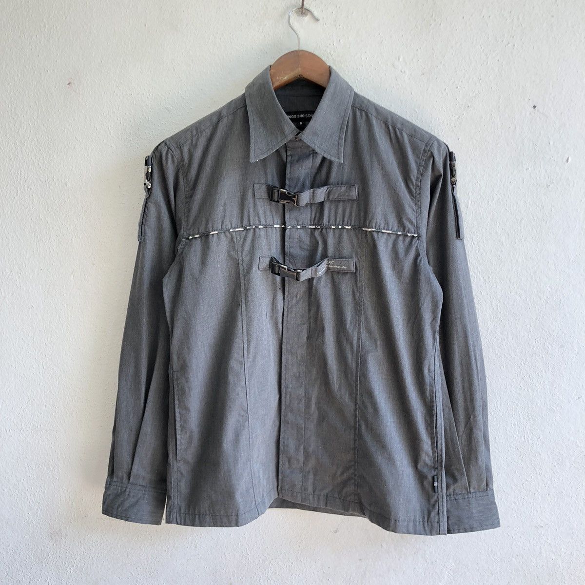 Japanese Brand BERNING SHO snap button punk shirts Size US S / EU 44-46 / 1 - 1 Thumbnail