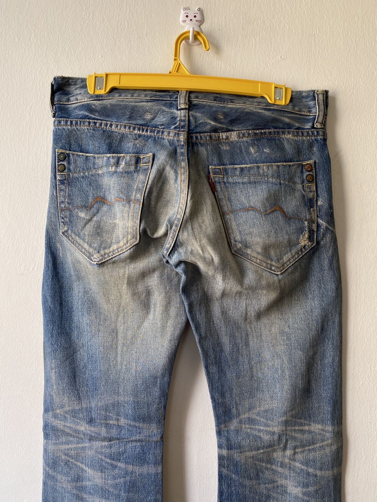 Japanese Brand Japanese Brand Rivet & Blue Flare Distressed Denim Size US 30 / EU 46 - 11 Thumbnail
