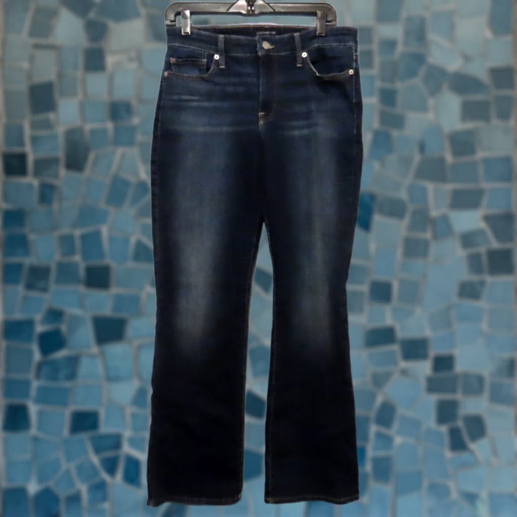 Lucky Brand Lucky Brand Jeans Womens 12/31 R Blue High Rise Flared Stevie Stretch Denim Jeans Size 34" / US 12 / IT 48 - 1 Thumbnail