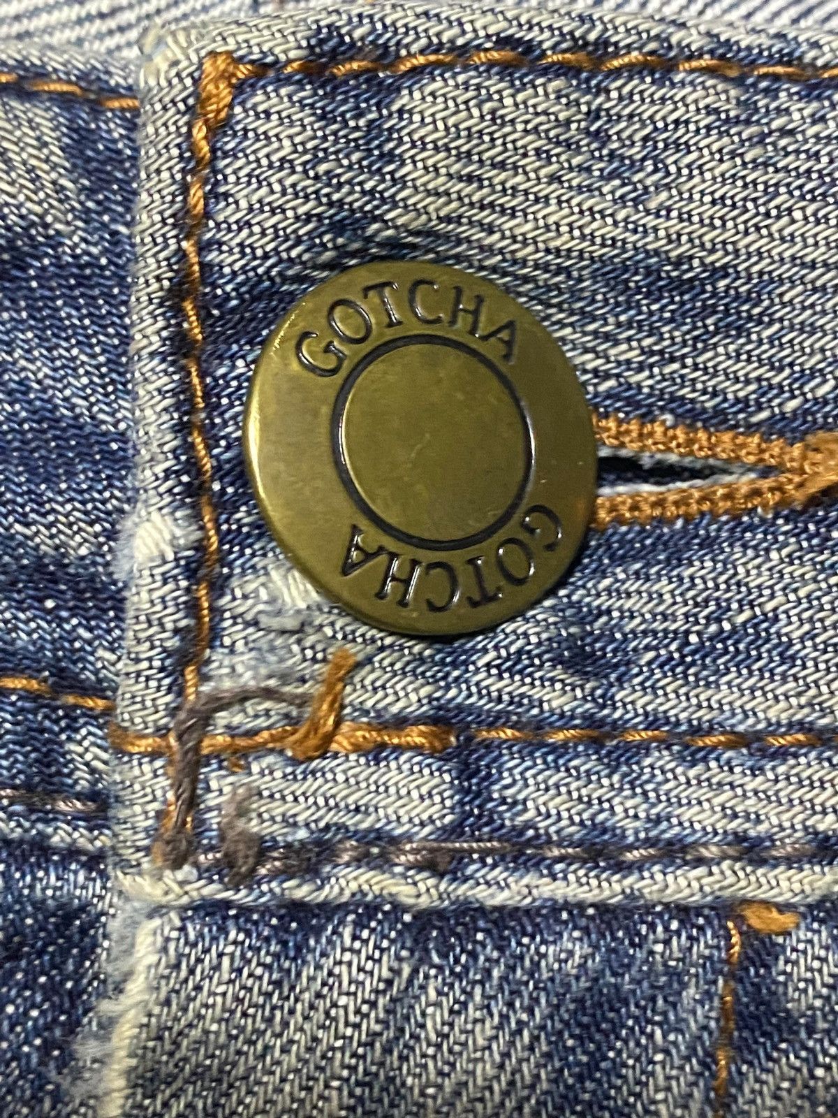 Gotcha Vintage Gotcha Remember your Roots Embroidered Baggy Jeans Size US 35 - 13 Thumbnail