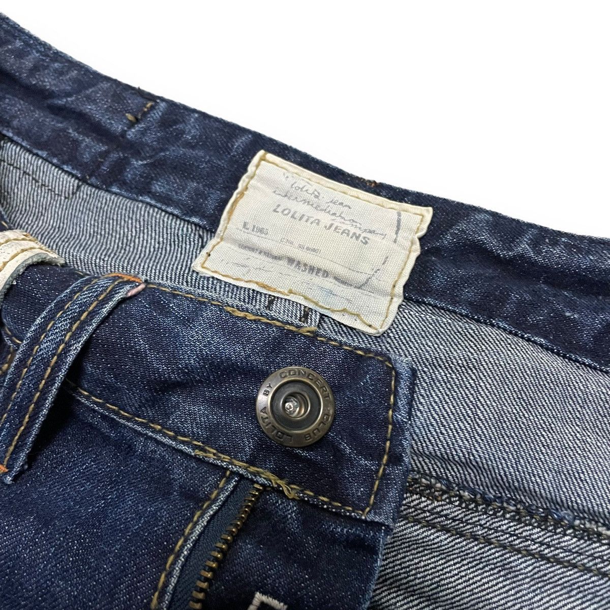 Hysteric Glamour 🇯🇵 CONCERT CLUB BY LOLITA BUCKLE WASHED DENIM PANTS Size 30" / US 8 / IT 44 - 7 Thumbnail