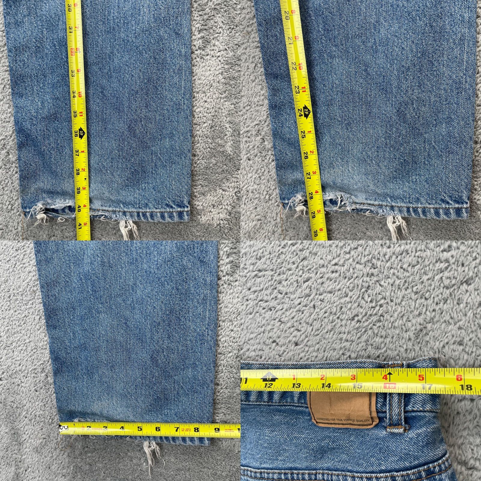 Vintage VTG Urban Pipeline Jeans Mens 36x30 Blue Straight Leg Denim Cotton Distressed Jeans Size US 36 / EU 52 - 8 Thumbnail