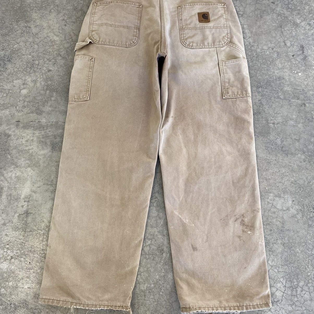 Carhartt VTG Carhartt Blanket Lined Distressed Dirty Carpenter Pants Size US 36 / EU 52 - 19 Thumbnail