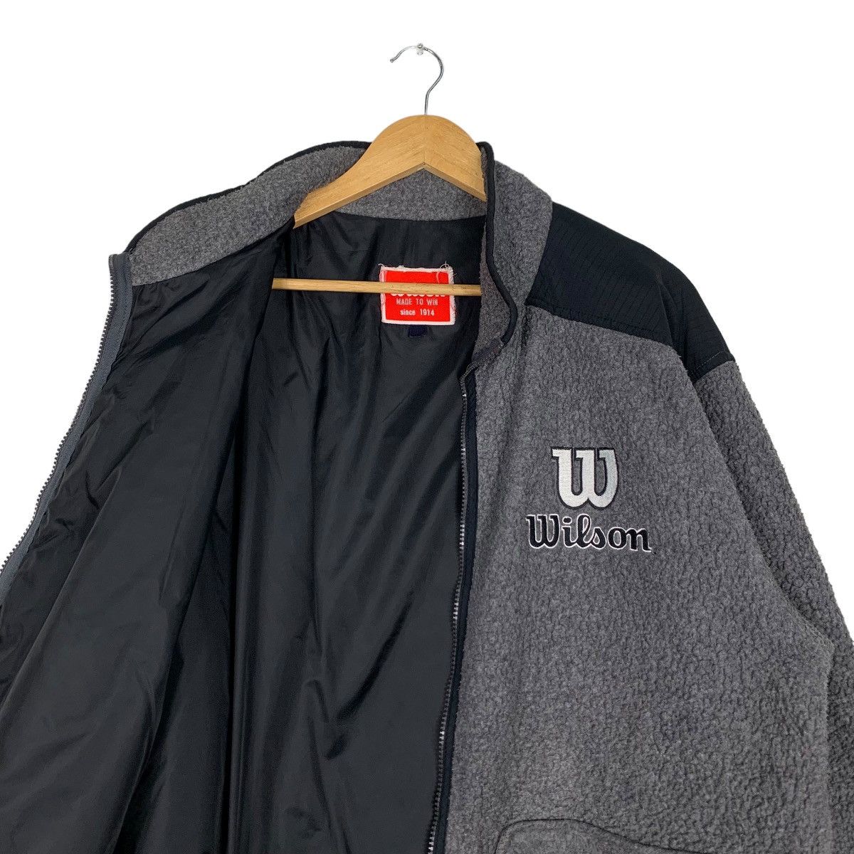 Wilson WILSON Embroidery Big Logo Deep Pile Fleece Jacket #1012-C45 Size US L / EU 52-54 / 3 - 10 Thumbnail