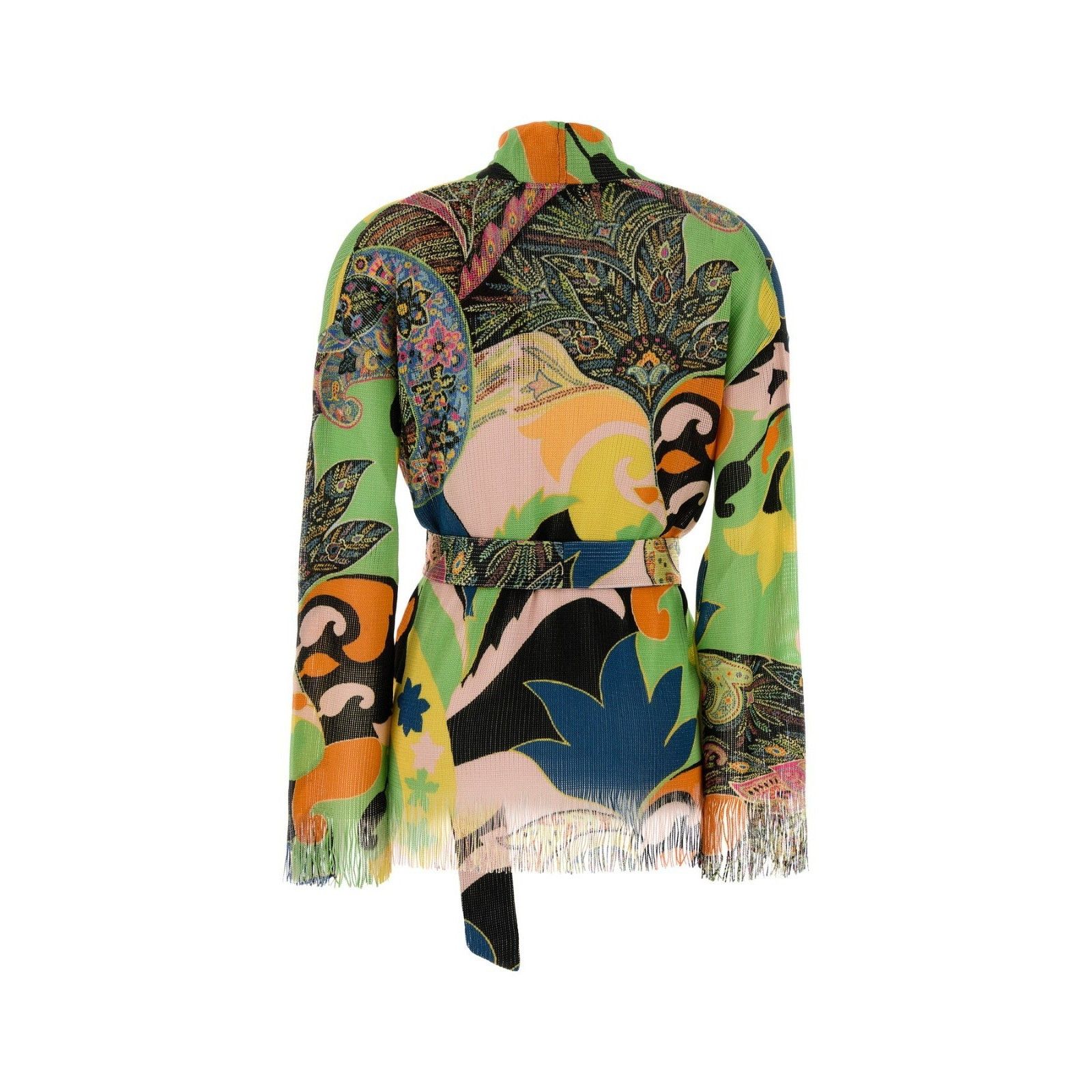 Etro ETRO Multicolor Printed Viscose Cardigan New & Authentic (Wo Size M / US 6-8 / IT 42-44 - 2 Thumbnail