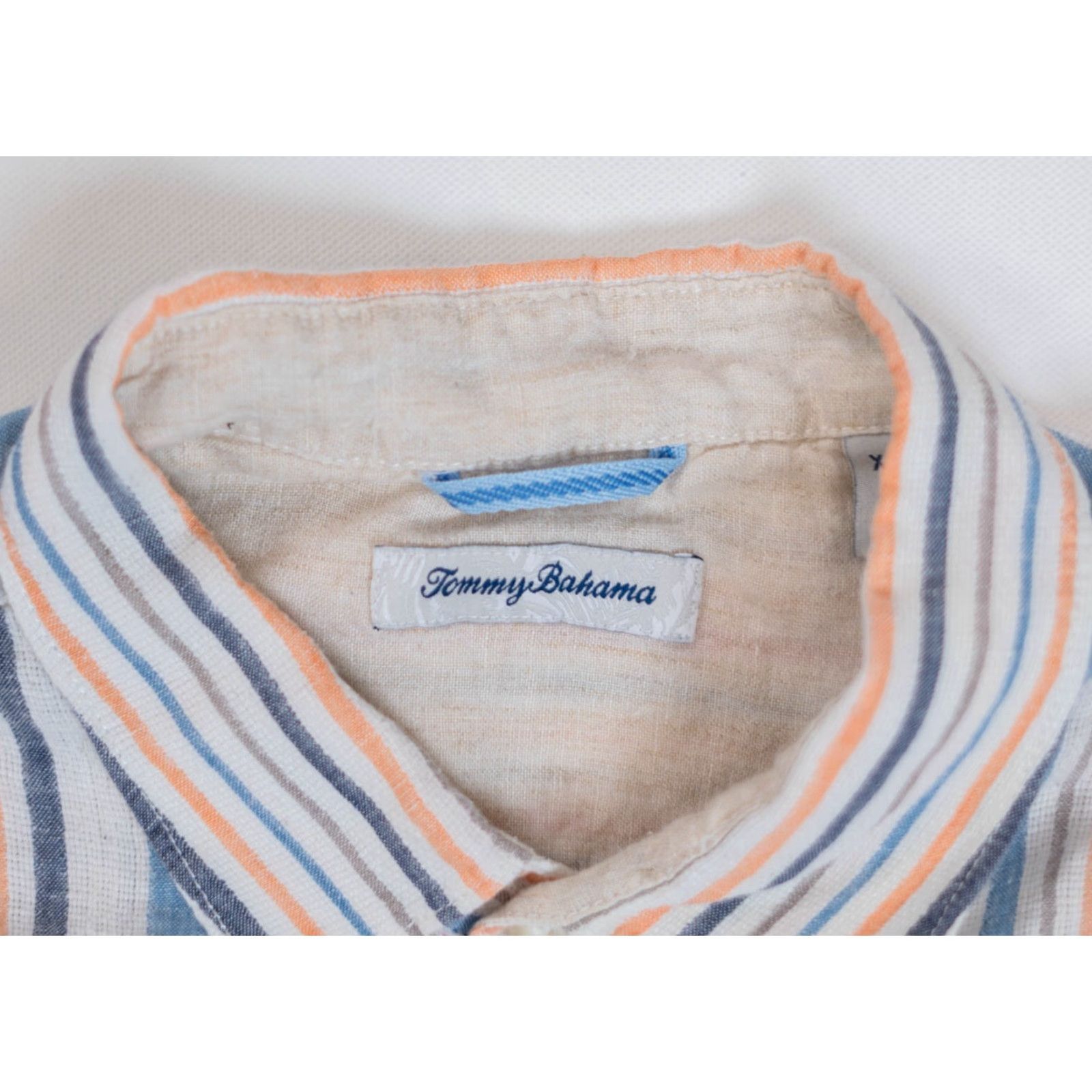 Tommy Bahama Tommy Bahama Shirt Men's XL Button-Front Linen Striped Casual Preppy Beach Multiple Colors Size US XL / EU 56 / 4 - 3 Thumbnail