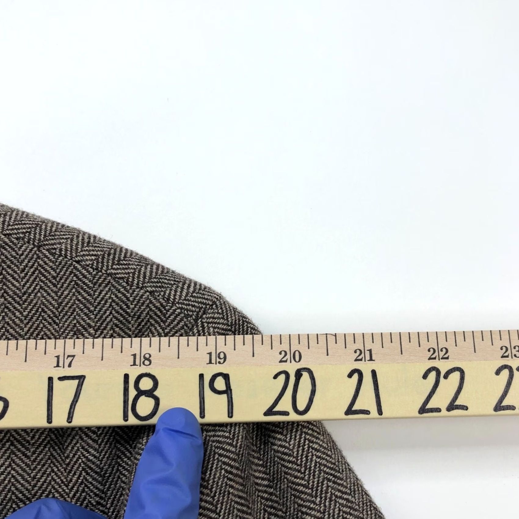 Tasso Elba Tasso Elba Sport Coat Jacket Brown Herringbone Wool-Blend Notch Lapel 2-Button 4-Button Sleeve Double-Vented Regular L Mens Size US L / EU 52-54 / 3 - 6 Thumbnail