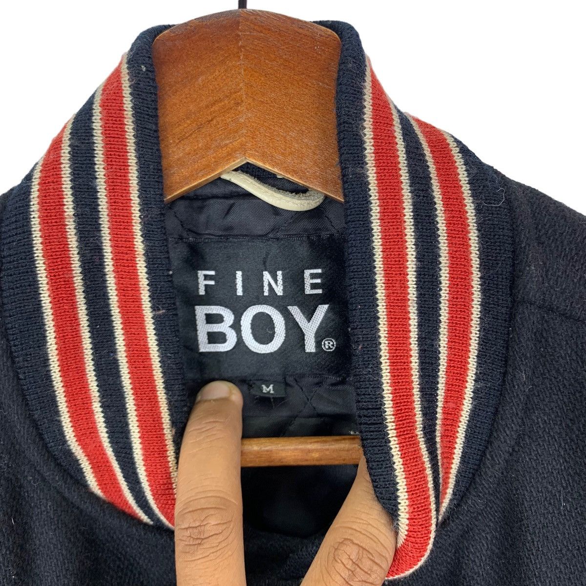 Other VINTAGE FINE BOY VARSITY SNAP BUTTON BOMBER JACKET Size US M / EU 48-50 / 2 - 3 Thumbnail