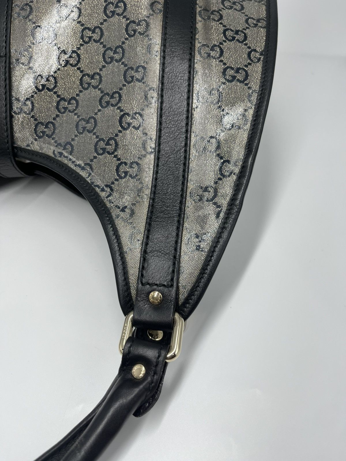 Gucci GUCCI Crystal Monogram Medium Joy Shoulder Bag Black Size ONE SIZE - 12 Thumbnail