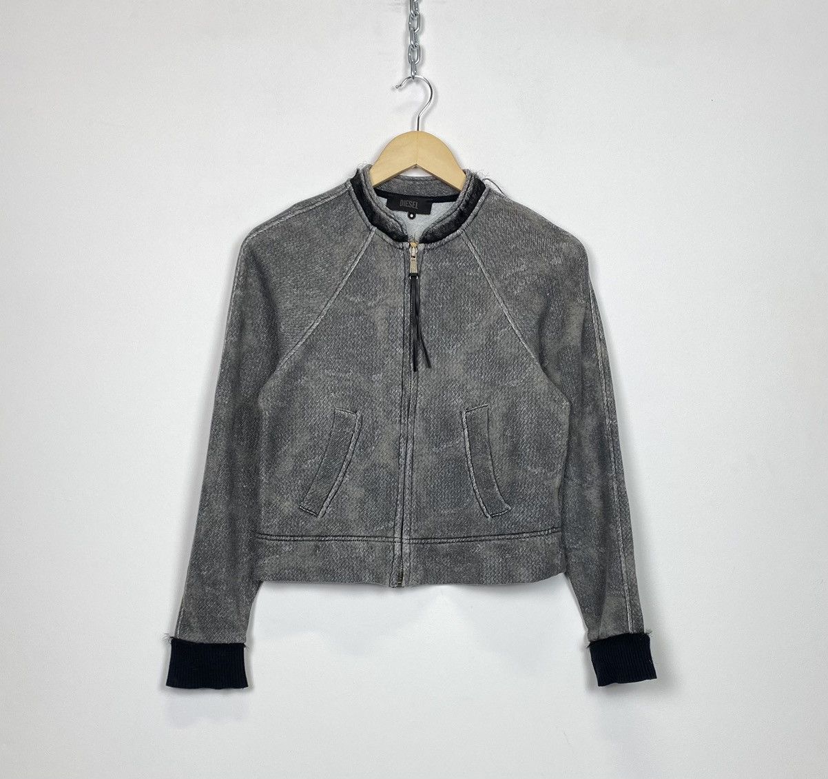 Hysteric Glamour Diesel Y2K Avant Garde Zip Up Jacket Washed Gray Streetwear Size L / US 10 / IT 46 - 1 Thumbnail