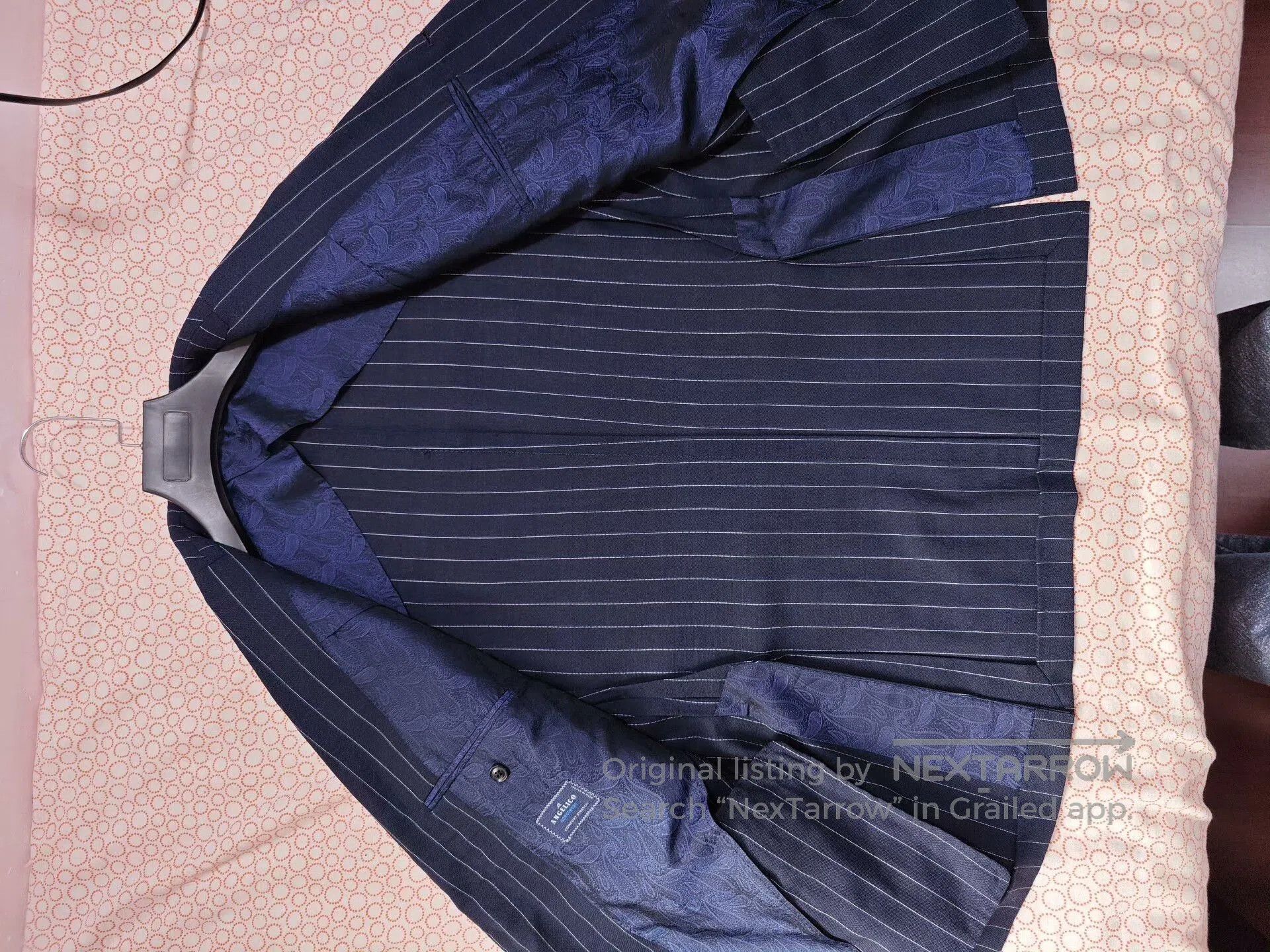 Japanese Brand Custom Angelico Wool Linen Suit. Size US L / EU 52-54 / 3 - 6 Thumbnail