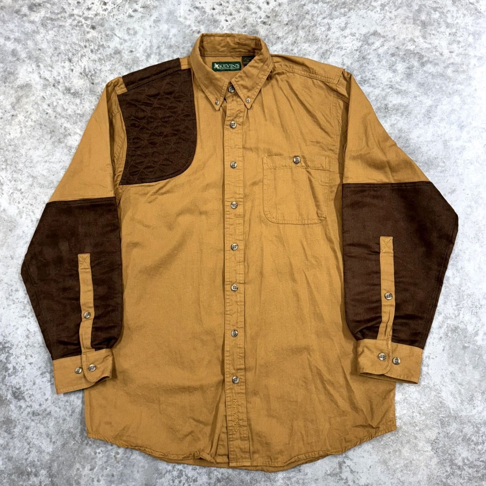 Vintage Kevins Plantation Collection Shirt Mens Medium Brown Hunting Size US M / EU 48-50 / 2 - 2 Thumbnail