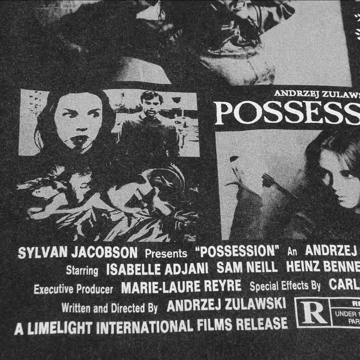 Vintage "Possession" Horror Movie Graphic Printed Cotton Tshirt Size US L / EU 52-54 / 3 - 5 Thumbnail