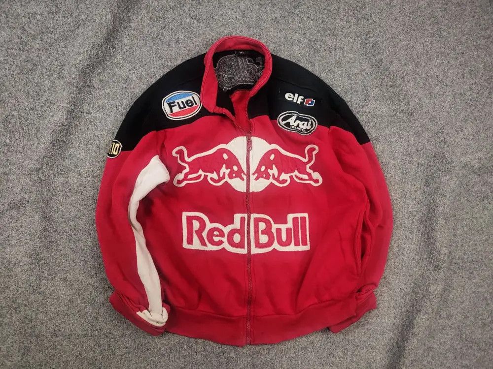 Red Bull Vintage Red Bull Fuel Arai Engine Zip Racing Sweatshirt Y2K Size US M / EU 48-50 / 2 - 1 Thumbnail