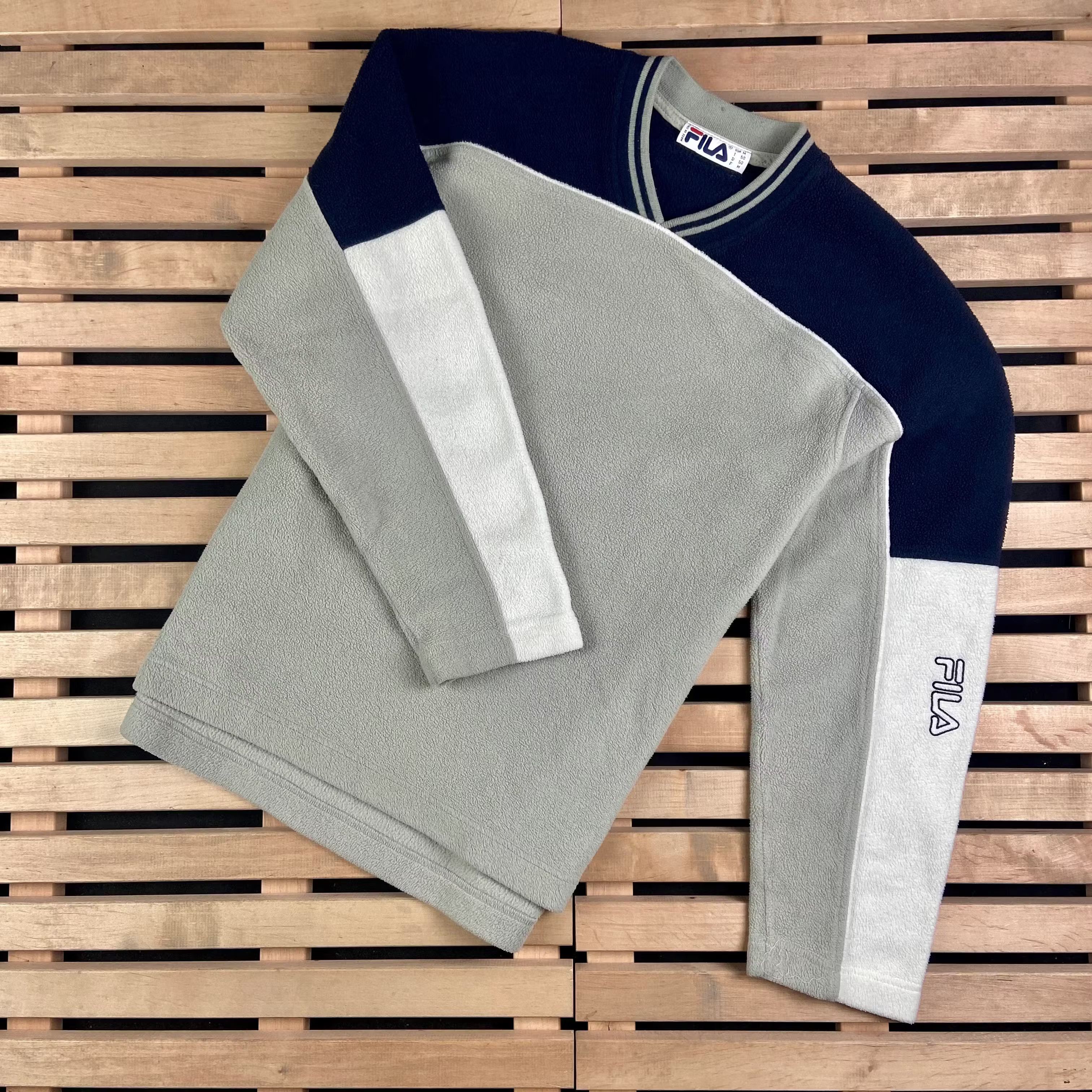 Fila × Vintage Mens Fleece Sweatshirt Fila Vintage Size M Size US M / EU 48-50 / 2 - 1 Thumbnail