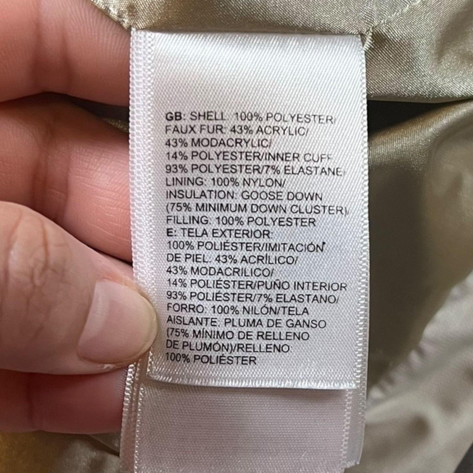 The North Face The North Face Women's Size XS Beige Nuptse Jacket Puffer Size XS / US 0-2 / IT 36-38 - 6 Thumbnail