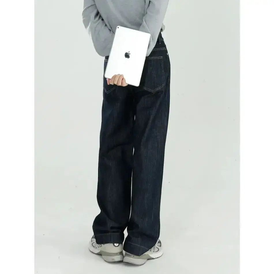 Japanese Brand Retro loose straight leg jeans Size US 32 / EU 48 - 2 Thumbnail