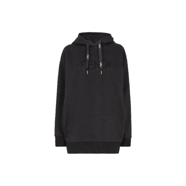 FENDI Lurex Hooded Sweatshirt for Women 0079