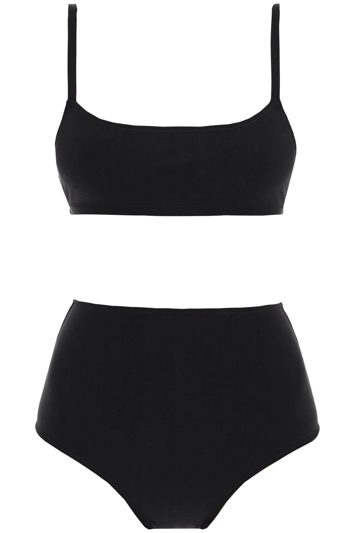 image of Lido Eleven High Waist Bikini Set in Black, Women's (Size Small)