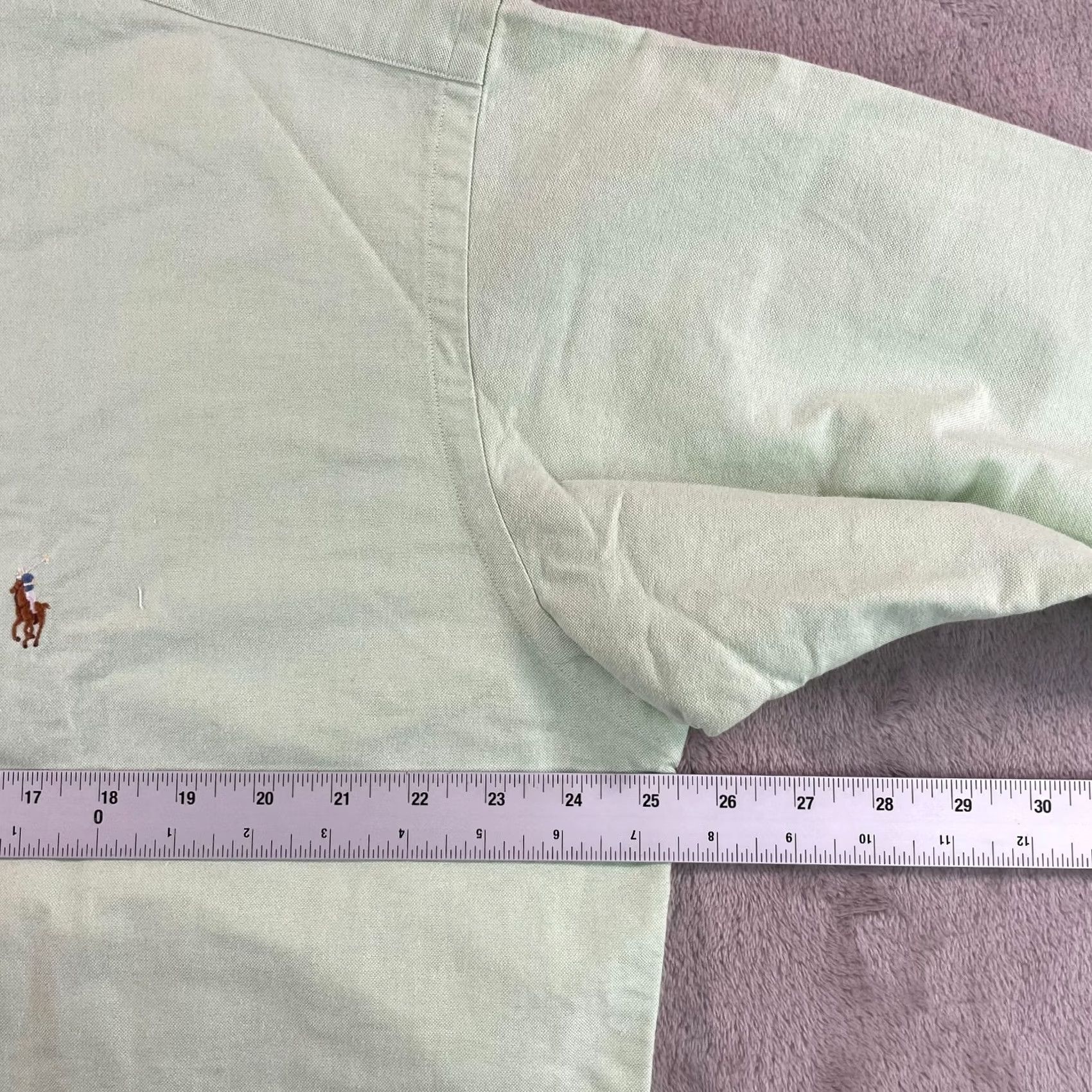 Polo Ralph Lauren Polo Ralph Lauren Blake Oxford Shirt Men L Light Mint OCBD Flesh Pony Size US L / EU 52-54 / 3 - 5 Thumbnail