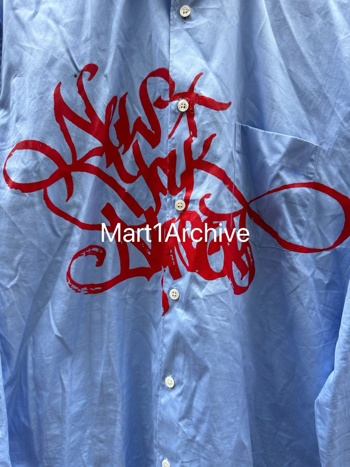 Comme des Garcons Comme des Garçons × A$AP Nast script logo shirt Size US L / EU 52-54 / 3 - 3 Thumbnail
