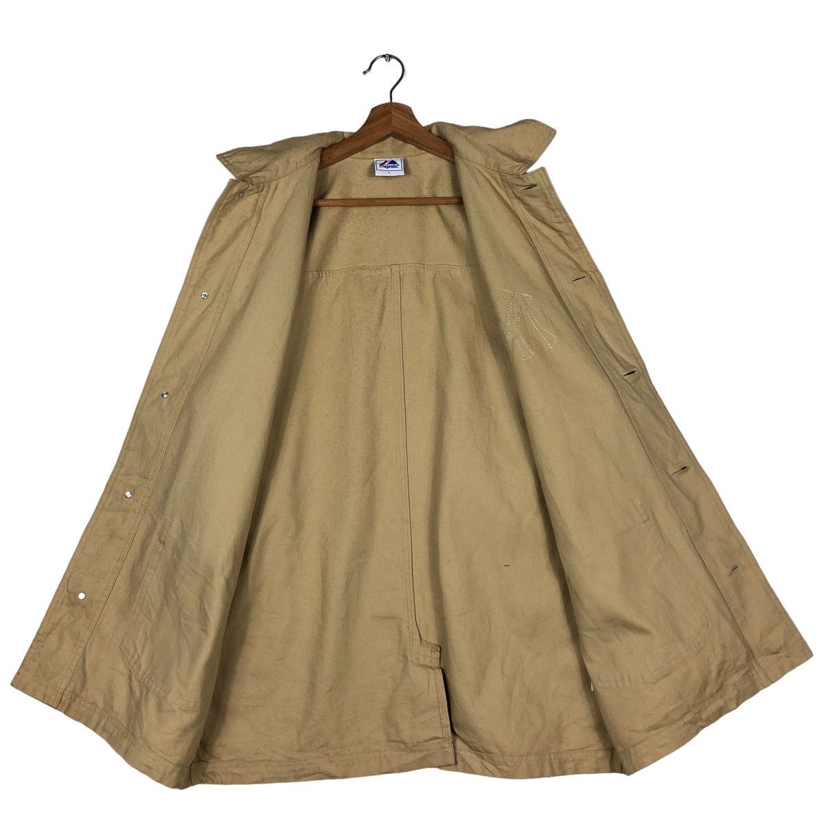 Japanese Brand 🔥Vintage Chore Jacket Majestic New York Big Logo Spell Out Size US L / EU 52-54 / 3 - 13 Thumbnail