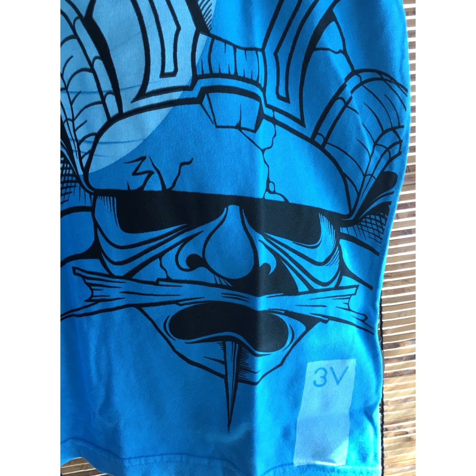 Vintage 3V Tee Shirt Blue Streetwear Warrior Graphic Tee Mens Large M Size US M / EU 48-50 / 2 - 3 Thumbnail