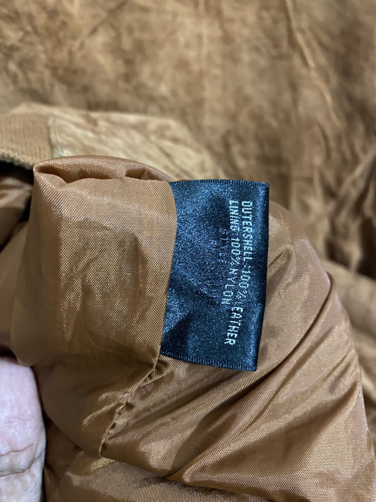 Vintage Vintage Floral Bomber Jacket – Brown Faux Suede Sleeves Size US L / EU 52-54 / 3 - 8 Thumbnail