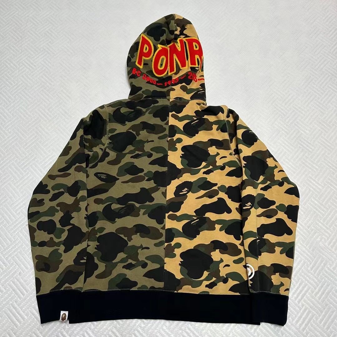 Bape 1ST CAMO SHARK HALF FULL ZIP HOODIE Size US L / EU 52-54 / 3 - 2 Thumbnail